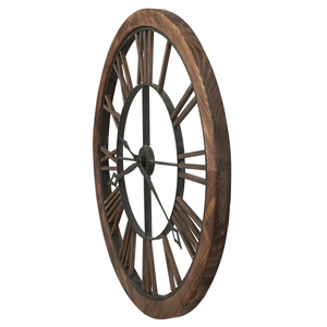 Modern Geometric Metal And Wood Wall <b>Clock</b> For Home Decor Antique Design <b>Large</b> Wall <b>Clock</b> For Living Room Decor At Good Price - Product Image 5
