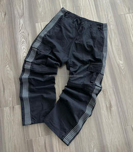 Pantalones de chándal acampanados apilados personalizados de alta calidad para hombre con estampado de soplo, ropa informal ligera de algodón pesado - Product Image 1