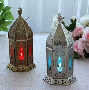 Moroccan Handmade <b>Brass</b> <b>Lantern</b> Cutout Candle Holder Home Decoration Lamp for Wedding Ramadan Christmas Decor - Product Image 5