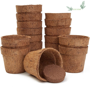 Macetas de Fibra de Coco Biodegradables y Ecológicas para Decoración del Hogar y Jardín - Product Image 1