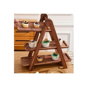 Elegante Soporte para Cupcakes de Madera Hecho a Mano, Exhibidor de Postres de Madera Natural para el Hogar, Panadería, Cafetería y Mesas de Fiesta - Product Image 6
