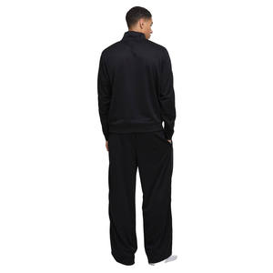 <b>Mens</b> Black and <b>White</b> Piping Detail Quarter-Zip Sweatshirt and Matching <b>Pants</b> Tracksuit OEM ODM Wholesale Apparel - Product Image 2