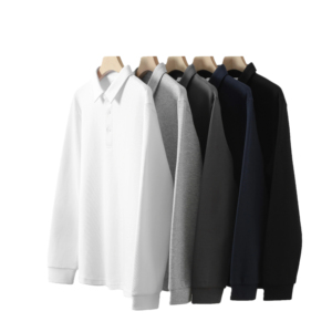 Factory Wholesale Long-Sleeve <b>Men's</b> Custom OEM Professional for <b>Shirt</b> Anti-Wrinkle Knitted Solid Print Design Smart Casual - Product Image 1