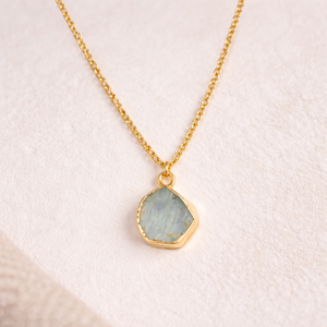Colgante de Jade Hexagonal Chapado en Oro para Mujer, Joyería Clásica de Aleación, Colgantes Solitarios con Engaste de Bisel - Product Image 2