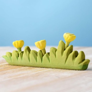 Plateau de rangement en plastique vert en forme de fleur de dessin animé, type rectangulaire sur pied pour l'organisation de la chambre - Product Image 5