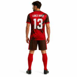 Conjunto de Uniforme de Fútbol Personalizado para Equipos Profesionales y Amateurs, Kit Completo de Camiseta Deportiva con Pantalones Cortos y Calcetines, Logotipo del Equipo - Product Image 4