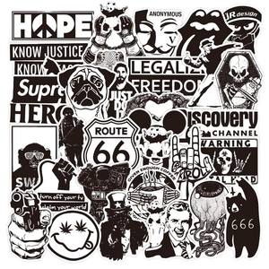 Pegatinas de Vinilo Monocromáticas Personalizadas |   Etiquetas de PVC Resistentes al Agua y Ecológicas, con Protección UV, Autoadhesivas, Diseño de Dibujos Animados para - Product Image 5