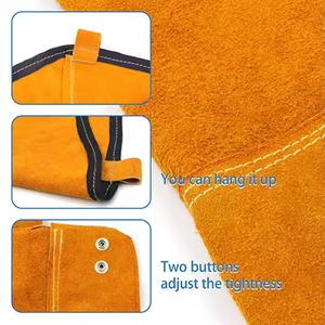 Manchons de protection pour les mains de soudeur, vente en gros, double couture, résistants à la chaleur, haute température, pour soudage TIG - Product Image 2