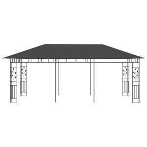 Pergola Gazebo Antracite 19.7 X 9.8 X 9 con Zanzariera - Product Image 3