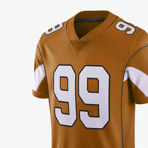 Maillot de football américain à col en V et manches courtes, couleur personnalisée, respirant, antibactérien, 100% polyester - Product Image 5