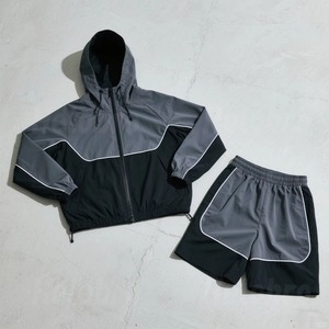 Shorts de course streetwear à capuche de haute qualité 100 % nylon légers, coupe-vent, avec logo personnalisé OEM, fournisseur en gros - Product Image 3
