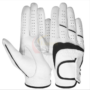 Gant de golf en cuir d'agneau de haute qualité 100% cuir, logo personnalisé, gant de golf professionnel pour hommes gauchers, cuir Cabretta durable - Product Image 4