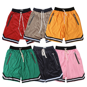 Men Embroidery Mesh Basketball Shorts With Pockets Wholesale Custom Basketball Shorts Streetwear - Product Image 1