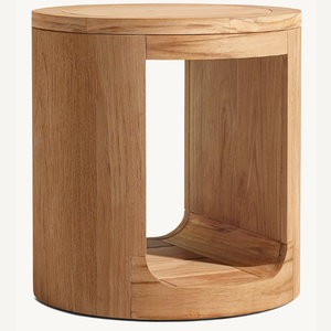 Oval Shaped Teak <b>Dining</b> <b>Table</b> with Hole Design Modern Minimalist Outdoor Furniture Customized Size - Product Image 5