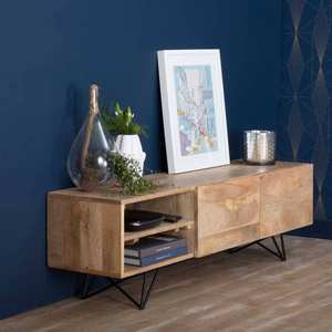 Mueble para TV de madera de mango Vandana Cresta Radiant - Product Image 1