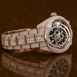 Luxury <b>Automatic</b> Moissanite Diamond Watch Men Full VVS Stone Stainless Steel Watch - Product Image 2