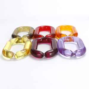 โซ่เรซิ่นใสหลากสีขนาดใหญ่สำหรับตกแต่งผนัง DIY และอุปกรณ์กั้นห้อง - Product Image 5