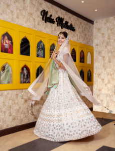 Women’s Designer Lehenga Choli with Organza dupatta with Mirror and Gotta work Fashionable Wear For Celebration - Product Image 3