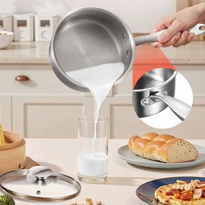 Casserole multifonctionnelle en acier inoxydable antiadhésive avec couvercle pour la cuisson à la vapeur - Product Image 4