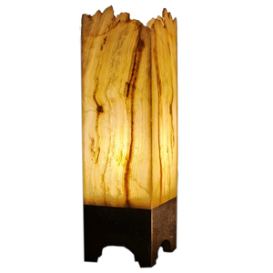 Hand <b>Crafted</b> <b>Lighting</b> Decoration Piece with Natural Texture Modern Onyx Lamps Stylish Onyx Lamps for Interior Designers - Product Image 1