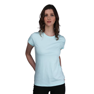 Camiseta Deportiva de Verano para Mujer, Cuello Redondo, Manga Corta, Ajustada, Transpirable, Tejida, Estilo Hip Hop, Ecológica - Product Image 4