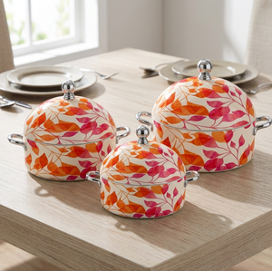 Ramadan Gift Latest Modern Style Stainless Steel Double Wall <b>Set</b> of 3 Hot Pot Casserole <b>Serving</b> <b>Dish</b> Unique Design Hot <b>Dishes</b> - Product Image 6