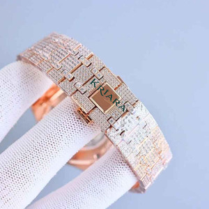 Best Quality KRIARA Moissanite Diamond Stainless Steel <b>Mens</b> Watch Premium <b>Wristwatch</b> with Elegant Timekeeping Available For Sale - Product Image 4