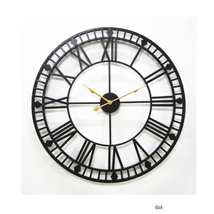 Horloge murale en métal en gros, grande horloge décorative moderne de luxe pour la maison, tendance du moment - Product Image 2