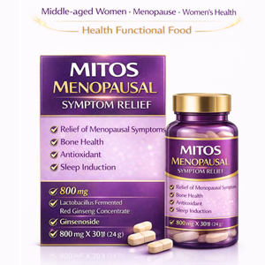 Mitos Flex Premium, Salud Femenina, Menopausia, Salud Ósea, Antioxidante, Apoyo al Sueño, Isoflavona de Soya, Tableta de 24 g, OEM, Marca Privada - Product Image 1