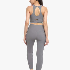 Conjunto de Yoga para Mujer 2026 al por Mayor: Precios Razonables, Ligero, Sólido, Cintura Alta, Transpirable, Leggings y Sujetador Deportivo Elástico, MOQ Bajo - Product Image 3
