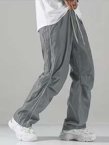 Knitted Nylon/<b>Spandex</b> Fabrics Drawstring Midweight Men's <b>Pants</b> & Trousers Loose Casual Men's Joggers <b>Pants</b> - Product Image 2