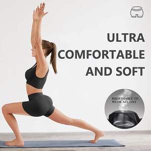 Shorts de compression personnalisés pour femmes, pour le sport et le yoga, en tissu Spandex, longueur intégrale, design anti-transparence, taille élastique - Product Image 3