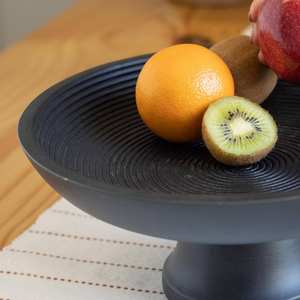 Frutero Japonés de Aluminio Plateado Moderno Personalizado, Hecho a Mano, Estilo Clásico, Pulido, Decorativo, para Servir en Fiestas - Product Image 2