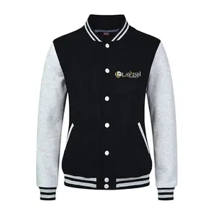 Männer New Fashion Design Slim Fit College Uni Mantel Herren Jacke Unterstützung Custom Print Foto Text Baseball Jacke Unisex