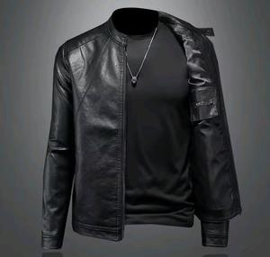 Veste en cuir pour homme 100% cuir véritable 2026, nouvelle mode style vintage embossé crocodile automne - Product Image 2