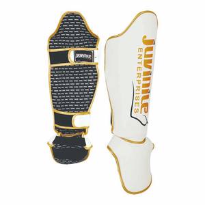 อุปกรณ์ป้องกันหน้าแข้งมวยไทยแบบสั่งทำขายส่ง ทำจากหนัง PU เหมาะสำหรับการฝึกซ้อม MMA และมวยปล้ำ - Product Image 1