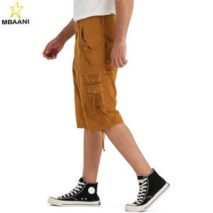 Shorts cargo pour homme avec 8 poches, décontractés, longueur au-dessus du genou, coupe ample, pour le travail, la pêche, la randonnée - Product Image 3