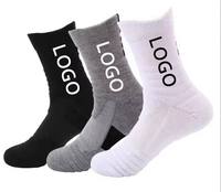 Chaussettes de sport d'hiver personnalisées OEM en gros avec logo, respirantes, antidérapantes, en tricot de performance (laine/nylon) pour l'entraînement et le sport