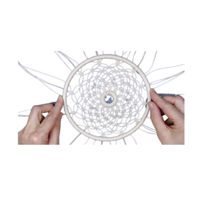 Atrapasueños Moderno con Cabeza de Lobo de Calidad Única MKI, Decoración Navideña para Pared, Colgante de Plumas Naturales, Macramé Grande Estilo Indio - Product Image 1