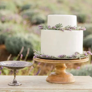 Présentoir à gâteaux rond en bois de manguier Antique Creation, style rustique campagnard, lavage à la main uniquement, présentoir à desserts Ac 004085 - Product Image 6