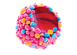 PHAM NGUYEN POPIT ASTEROID <b>GUMMY</b> <b>CANDY</b> 200G BROWN SOUR BALL SHAPE EACH BAG 10 PIECES - Product Image 4