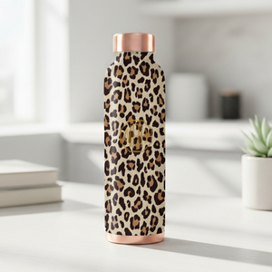 Botella de agua de cobre y Metal de 950ml de alta calidad, a prueba de fugas, ecológica, elegante, sin BPA, hecha a mano, tapa de impresión de logotipo personalizado Premium - Product Image 5