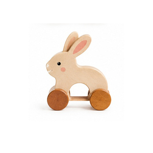 Juguete de Madera para Arrastrar con Forma de Jirafa, Regalo para Niños Pequeños, Madera Natural - Product Image 6