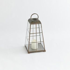 เชิงเทียนเหล็กพร้อมโคมไฟคู่สำหรับตกแต่งบ้าน ที่วางเทียนโลหะทนทาน - Product Image 2