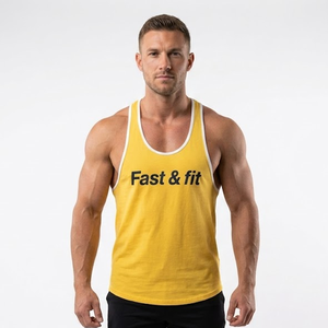 Gym Clothing Men's Sleeveless Muscle Shirt Stringer Tank Top Fitness Basketball <b>Running</b> <b>Singlet</b> Quick Dry Breathable - Product Image 4