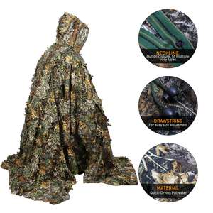 Combinaison de chasse camouflage OEM à manches longues avec capuche et fermeture éclair, ensemble veste et pantalon pour hommes - Product Image 3