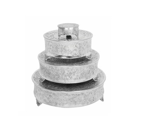 Support doré pour gâteau, accessoires de décoration, support à gâteau en forme de feuille, support à gâteau en métal plaqué or de la plus haute qualité, fête d'anniversaire - Product Image 5