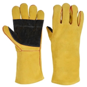 ถุงมือเชื่อมหนังวัวเสริมความแข็งแรงบริเวณฝ่ามือ สำหรับงานเชื่อมแบบ MIG ทนความร้อนสูง ใช้ในอุตสาหกรรม ป้องกันการลื่น ทนทาน - Product Image 5
