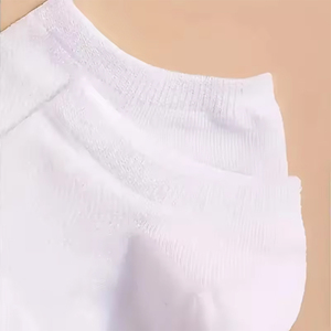 Men's Women's Solid Color Ankle <b>Socks</b> <b>Black</b> White Gray Seamless Breathable Organic Cotton Eco-Friendly Sports <b>Socks</b> for Workouts - Product Image 6