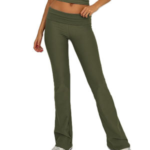 ชุดวิ่งออกกำลังกายสำหรับผู้หญิง เสื้อกล้ามแบบกำหนดเอง กางเกงวอร์มขาบาน ชุดออกกำลังกายสำหรับเล่นกีฬา ชุดฟิตเนสสำหรับผู้หญิง - Product Image 3